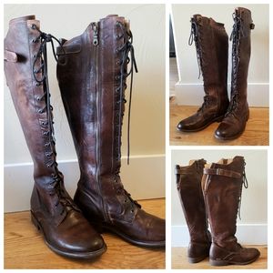 Bed Stu Della Tall Lace-Up Boots